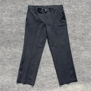 VanHeusen Studio Pants Mens 36x29 Blue Flat Front Dress Slacks Business